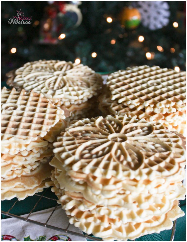 Pizzelle Cookies – An Italian Christmas Tradition – The Bubbly Hostess